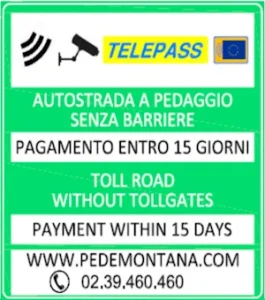 Pannello Free Flow autostrada Italia