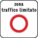 ZTL sign Italy – Zona a Traffico Limitato